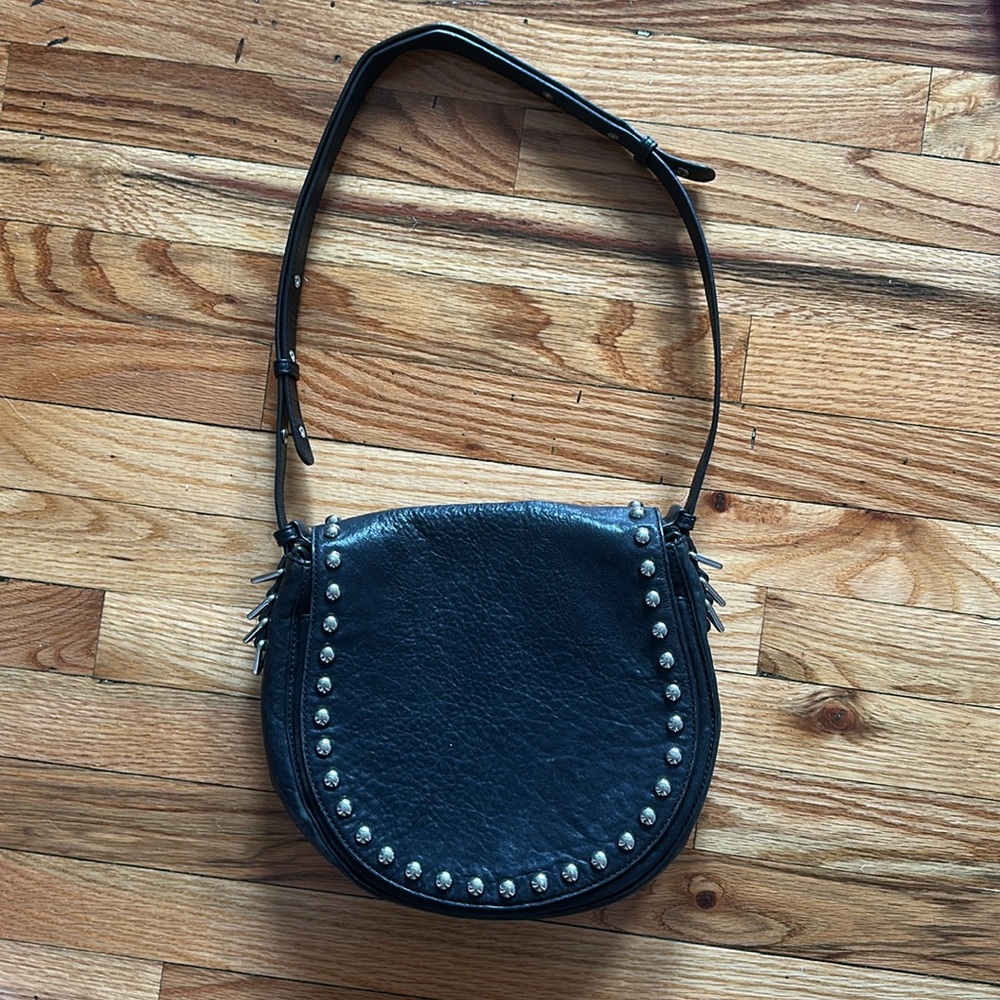 Rebecca Minkoff Unlined Saddle Bag black - Picture 4 of 12